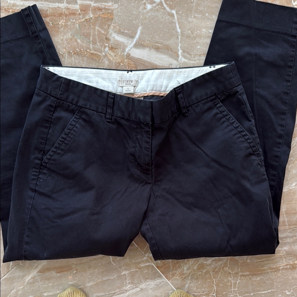J. Crew Midnight Black Chino Pants